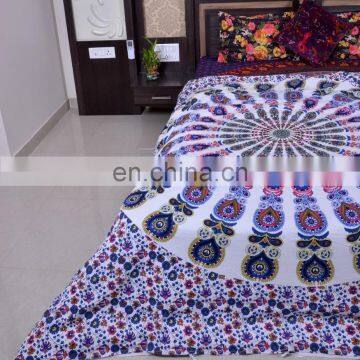 Indian Mandala Cotton Duvet Covers Ethnic Queen Size Quilt Cover Throw Blanket Cover