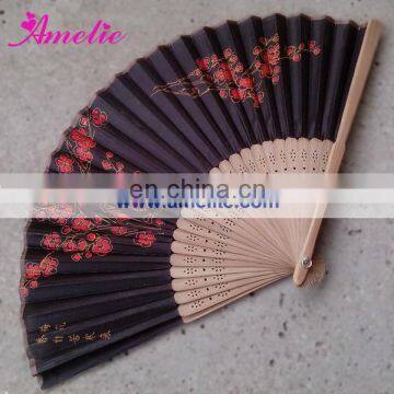 A-F05 Plum blossom painted Chinese style hand fans