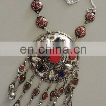 (TN-0101) Vintage Kuchi Necklace, Turkmen Necklace, Turkmen Jewellery, Kuchi Tribal Jewellery