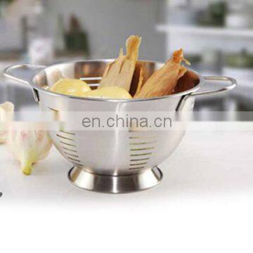 Wholesale colour painted coated stainless steel colander Pasta noodle vegetable holder colander