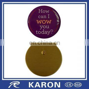 quality cheap bulk brass lapel pin maker with Karon Metal