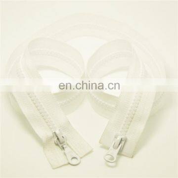 Color Blocking Golden Brass Two Sided Zipper photo-4
