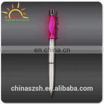 Light Pen with Spiral led flashing ballpoint pen