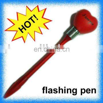 heart shape flashing pen