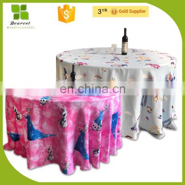 children cartoon chair covers and table clothes for birthday party