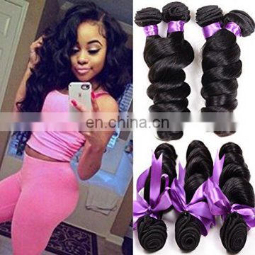 virgin indian hair loose wave wholesale hair bundle hair