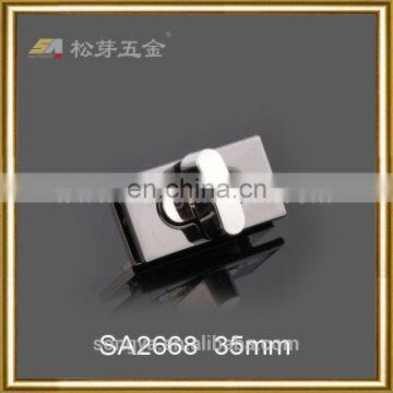 High-End Quality Bag And Luggage Metal Clasp, 18K Gold Plated Twist Lock, Metal Hand Bag End Clasp photo-3