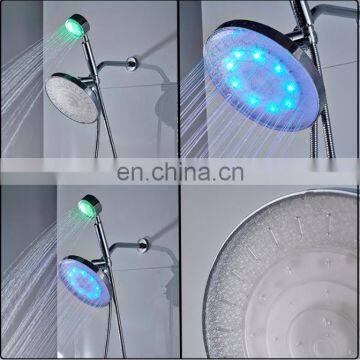 2 In 1 LED 8 Inch Rain Shower Head Massage Handheld Rainfall Shower Combo Set photo-4