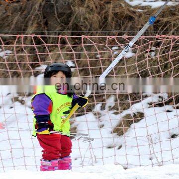 protective nets on snowfiled/snow fence/pe knotted ski field safety protection net