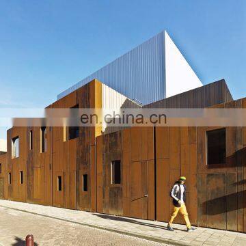 Exterior Metal Wall Cladding A588 Gr.A B Corten Steel Panel photo-2