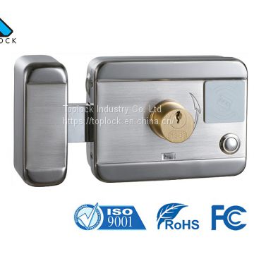 Quiet Electric Lock with Motor Auto Close Function and Nickel Plating Finish