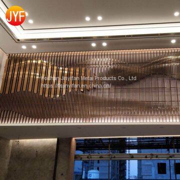 China Manufactory High quality custom decorative folding metal screen room dividers for restaurant