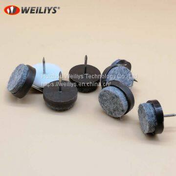 Table Chair Leg Felt Nail-on Glide Pad Floor Protector 28mm Dia photo-5