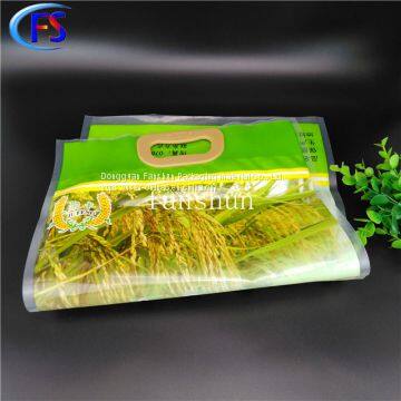 Plastic Vacuum Rice Bag With Handle/Nylon Puncture and Corrosion Resistant Peanut Plastic Bags/Wheat Flour Plastic Bags photo-5