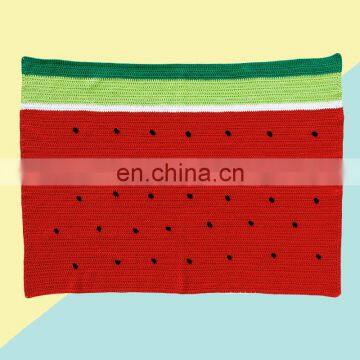 Yarncrafts Fruit Style Baby Knit Blanket Crochet Summer Sleeping Air Conditioning Blanket Kids Unisex photo-2