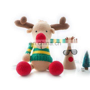 Yarncrafts The Best Selling Fashion Holiday Decoration Crochet Amigurumi Toy Elk style