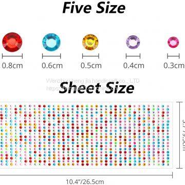 Exquisite Color Adhesive Diamond Shining Crystal Craft Jewelry Nail Stickers Body Makeup Festival Decoration Scrapbook photo-2