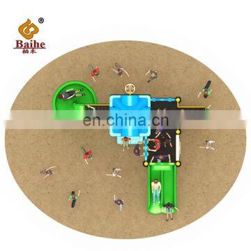 Factory Price Waterproof Fitness Outdoor Amusement Park Children's Playground Rotating Slide photo-2