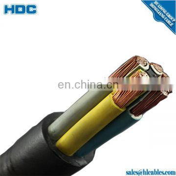 Flexible Rubber cable H07BB-F 2 3 4 5 cores 450/750V class 5 conductor Special crosslinked elastomer EI6 insulation EM6 sheath