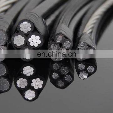 Overhead transmission power wire lines aerial bundle cable 3 core Cenia Runcina Triton triplex abc able