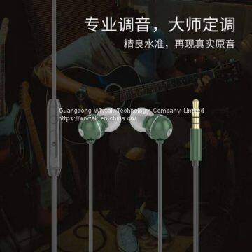 OEM/ODM wired earphone 3.5mm  headphones 1.2m cable head set noise  cancelling earbugs true original voice earpieces