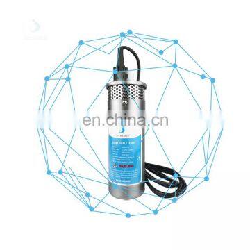 Agricultural irrigation stainless steel high pressure pump 24V DC motor submersible solar water pump