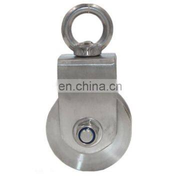 48*22mm SUS304 U Groove Free Wheel Pulley Hanging Wheels photo-2