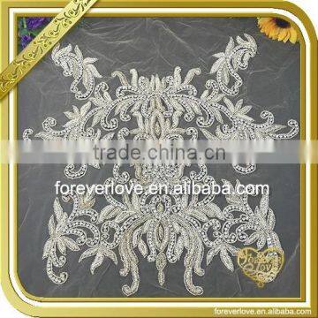 Wholesale neck embroidery appliques for Dress FHA-060                        
                                                Quality Choice