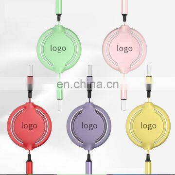 3 In 1 Usb Cable Micro Usb Fast Charging Nylon 1M 2A 2020 New Product Cable Original Factory Wholesale Data Line Cable photo-2