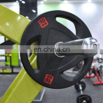 Commercial Gym Equipment Accessory LZX - 023 Rummber Covered 3 Holes Fitness Equipment Weight Plate