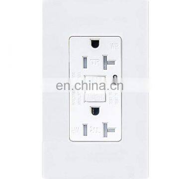 TOPELE 20Amp GFCI Outlet, Indicator With LED Light, Nylon Wall Plate and Screws Included Wall Electric Sockplastic Socket Shell photo-2