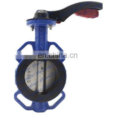 Bundor DN50-DN200 aluminium handle wafer butterfly valve10K/150LB manufacturer