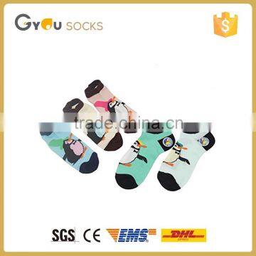 Cute penguin cartoon boys and girls casual socks in high quality