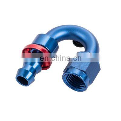 Quick Disconnect Degree Pipe Plumbing Hose An Fitting Swivel Press Push In Adapter Alloy Angle Fittings photo-4