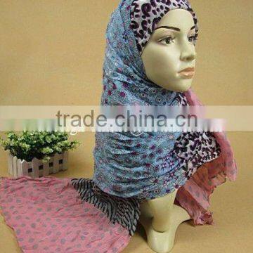 S518 Fashion big muslim long scarf ,Islamic hijabs,viscose scarf