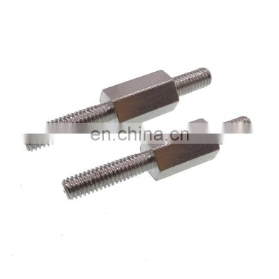 Double Head Screw Standoff Screws Steel CNC Turning Parts Hex Screw