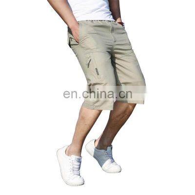 Summer new style wholesale custom men's tooling shorts solid color large size outdoor cropped trousers casual shorts