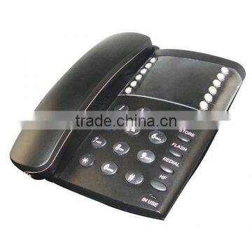 Black one-touch memory telephone for office or home