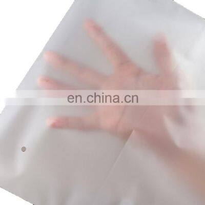 Double Sided Frosted Semi-transparent Automatic Zipper Sealing Garment Bag for Clothes
