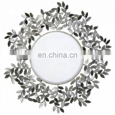 leaf design wall mirror