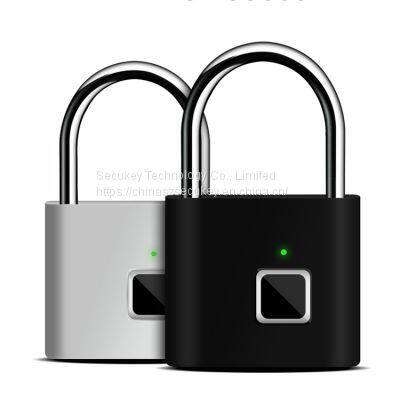 Secukey Fingerprint Padlock IP62 Waterproof Smart Digital Zinc Alloy Fingerprint Lock Keyless Intelligent Door Lock photo-2