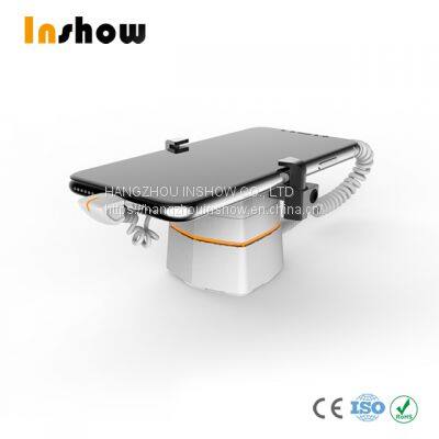 Wall mounted design retail security cable lock alarm for smartphone