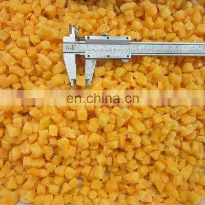 Sinocharm BRC Certified Fresh Organic 10*10mm Frozen Diced Yellow Peach IQF Yellow Peach photo-2