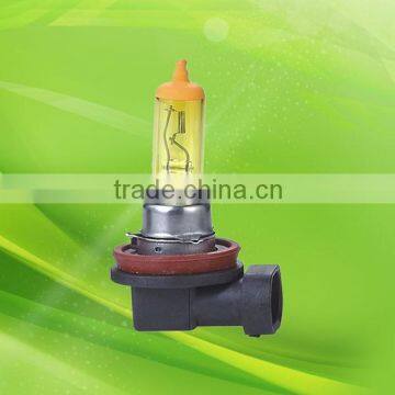 Clear quartz glass H8 high power car light halogen bulb with gold supplier in alibaba