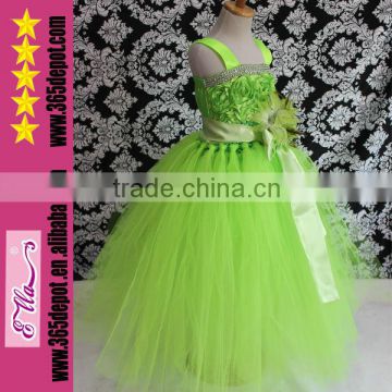 Rainbow Color Tutu Dress Girls Special Occasion Dresses With Colorful Bows