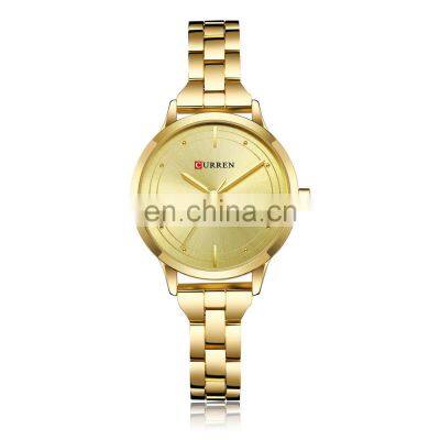 Curren Brand 9019 Newest Rose Gold Ladies Watches Women Watch