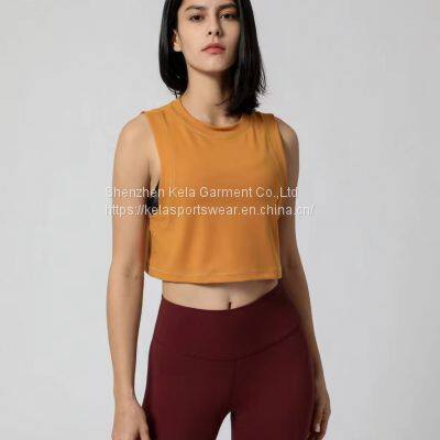 Wholesale workout tank tops women sports wear gym yoga blouse Women Yoga Gym Tank Top Bra Top