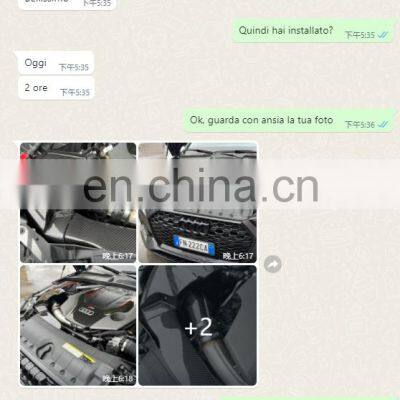 High Performance Car Intake System Modified Accessories Flow Carbon Air Intake Kit For AUDI RS4 S4 B9 3.0T