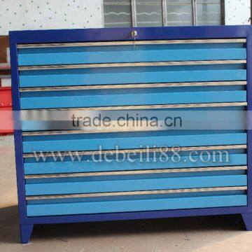 blue color car repairing tool box with drawers