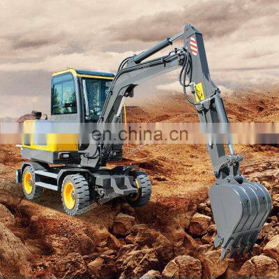 Hengwang HW50 Construction Equipment China Excavator Wheeled 5 Ton Excavator Driving Wheel photo-3